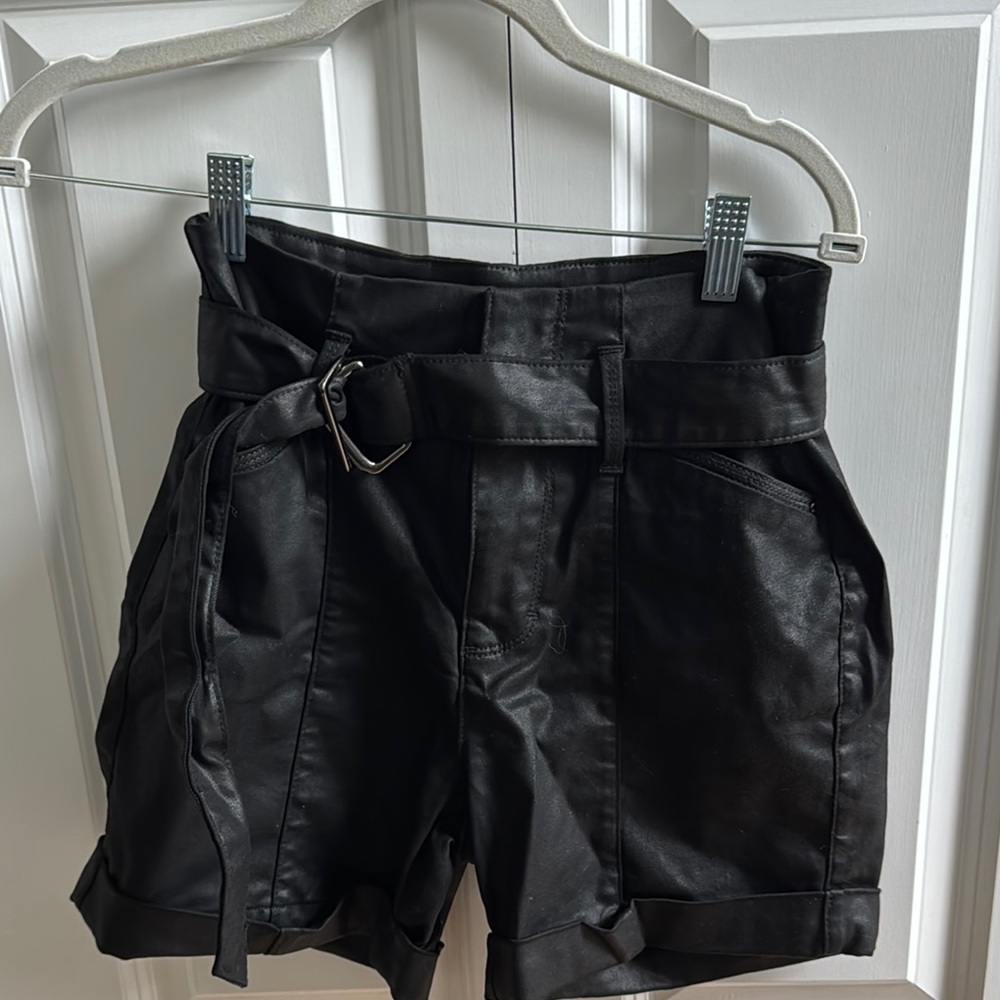 Black High-Waisted Women Shorts